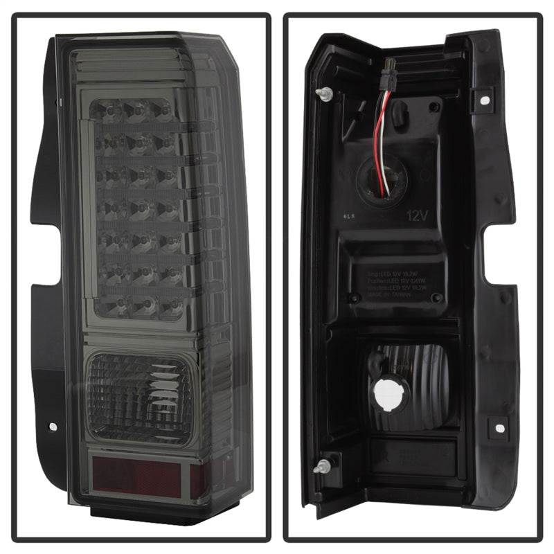 Xtune Hummer H3 06-09 ( Non H3T ) LED Tail Lights Smoke ALT-ON-HH306-LED-SM - Mammoth Racing -