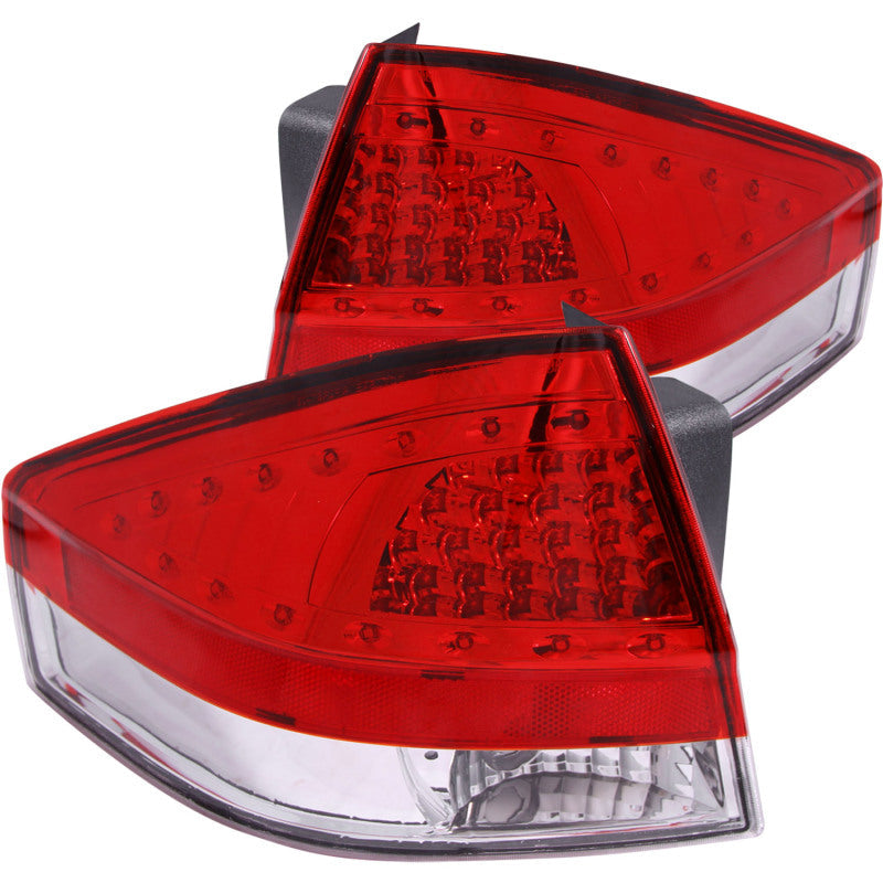 ANZO 2008-2011 Ford Focus LED Taillights Red/Clear - Mammoth Racing -