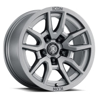 Icon Vector 5 17x8.5 5x150 25mm Offset 5.75in BS 110.1mm Bore Titanium Wheel - Mammoth Racing -