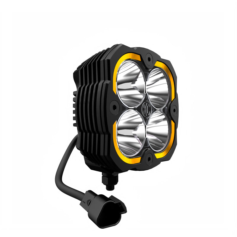 KC HiLiTES Flex ERA 4 Single Light - 80W Spot Beam - Mammoth Racing -