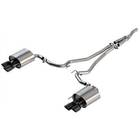 Borla 19-20 Ford Mustang Ecoboost 2.3L 2.25in S-type Exhaust w/ Valves - Black Chrome Tips - Mammoth Racing -