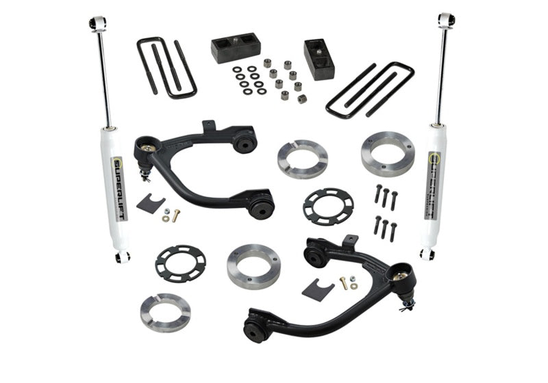 Superlift 19-20 Chevy Silverado 1500 (New Body) 3in GM Lift Kit 2WD and 4WD w/ Superlift Shocks - Mammoth Racing -