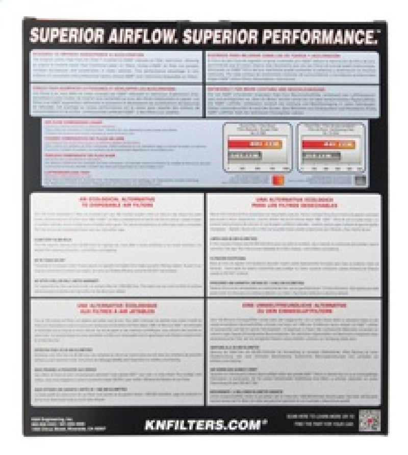 K&N 17-18 Alpha Romeo Giulia 2.9l V6 F/I Replacement Panel Air Filter - Mammoth Racing -