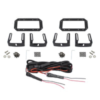 Westin HDX Flush Mount B-FORCE LED Light Kit (Set of 2) w/wiring harness - Black - Mammoth Racing -