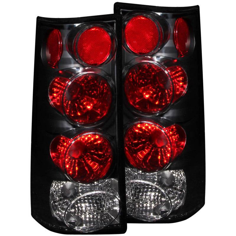 ANZO 1996-2002 Gmc Savana Taillights Black - My Store