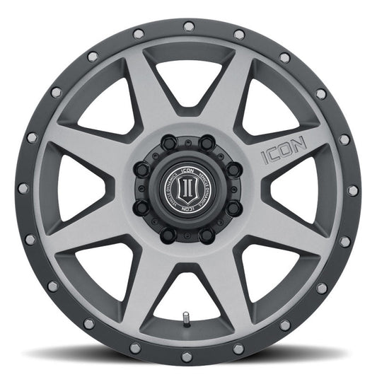 Icon Rebound 20x9 8x6.5in 12mm Offset 5.5in BS Titanium Wheel