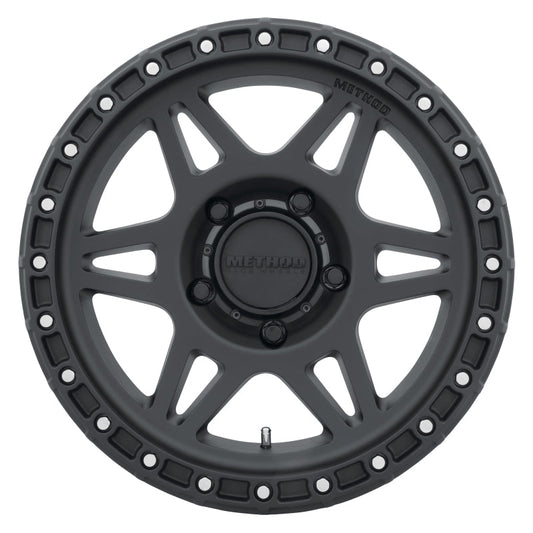 Method Mr312 17x8.5 0mm Offset 5x5 71.5mm CB Matte Black Wheel