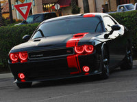 Oracle Dodge Challenger 08-14 LED Waterproof Halo Kit - Red - Mammoth Racing -