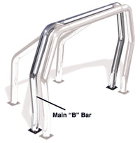 Go Rhino Rhino Bed Bar - Rear Main B bar - Stainless - Mammoth Racing -