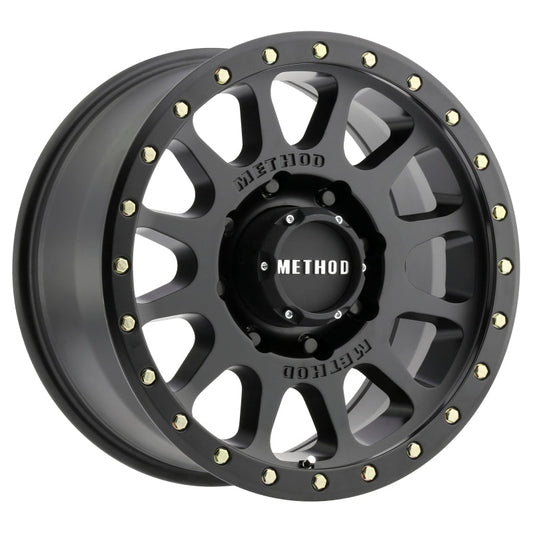 Method Mr305 NV HD 18x9 +18mm Offset 8x6.5 130.81mm CB Matte Black Wheel - Mammoth Racing -