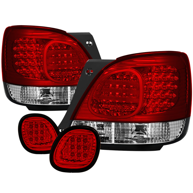 Spyder Lexus GS 300/400 98-05 LED Tail Lights Red Clear ALT-YD-LGS98-LED-RC - Mammoth Racing -