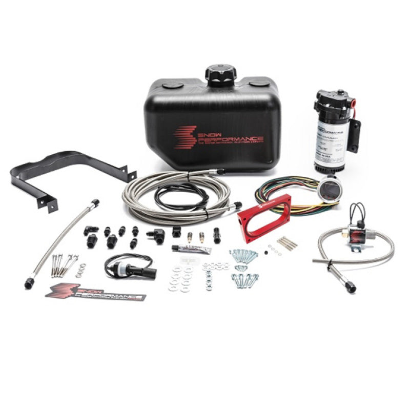Snow Performance 05-10 Mustang Stg 2 Boost Cooler Water Injection Kit (SS Braided Line & 4AN) - My Store