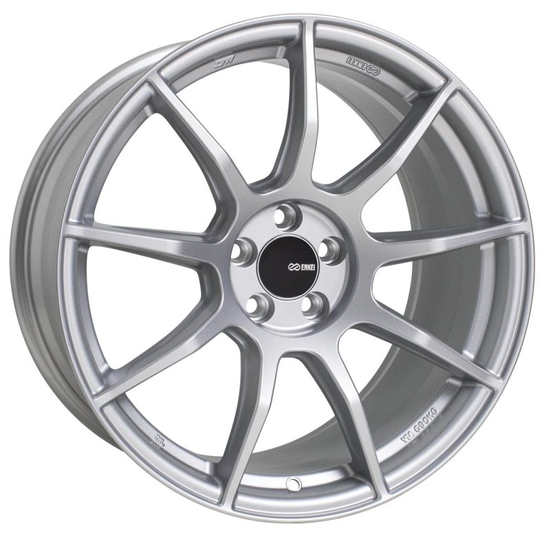 Enkei TS9 18x9.5 5x100 45mm Offset 72.6mm Bore Silver Paint - Mammoth Racing -