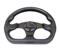 NRG Carbon Fiber Steering Wheel (320mm) Flat Bottom Matte Black Carbon - My Store