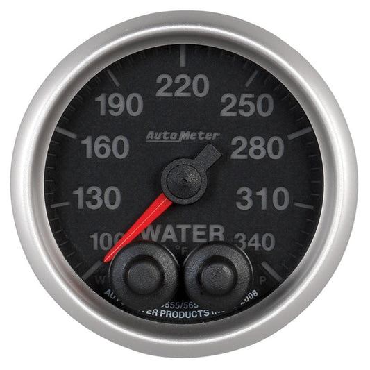 Autometer Elite 52mm 100-340 Deg F Water Temperature Peak and Warn Gauge w/ Electonic Control - My Store