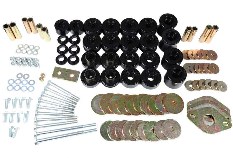 Energy Suspension 91-97 Toyota Land Cruiser FJ80 Body Mount Set w/ Hardware - Black - Mammoth Racing -