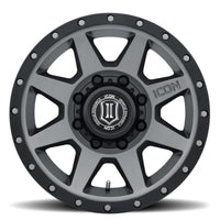 Icon Rebound 17x8.5 8x6.5 13mm Offset 5.25in BS 121.4mm Bore Titanium Wheel - Mammoth Racing -