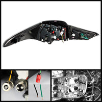 Spyder Hyundai Elantra 11-13 Light Bar LED Tail Lights Black ALT-YD-HYELAN11-LED-BK - Mammoth Racing -