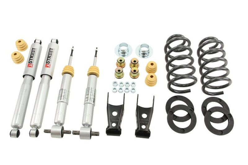 Belltech Lowering KIT 14+ Chevy Silverado (Std Cab) 2WD 1-2in Front/ 2-3in Rear w/ Street Shocks - Mammoth Racing -