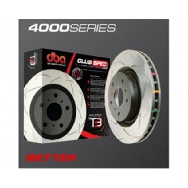 DBA 15-18 Ford Mustang GT w/ Performance Package Front Slotted 4000 Series Rotor - Mammoth Racing -