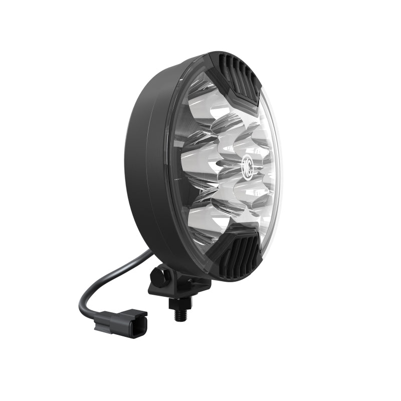 KC HiLiTES SlimLite 6in. LED Light 50w Spot Beam (Pair Pack System) - Black - Mammoth Racing -