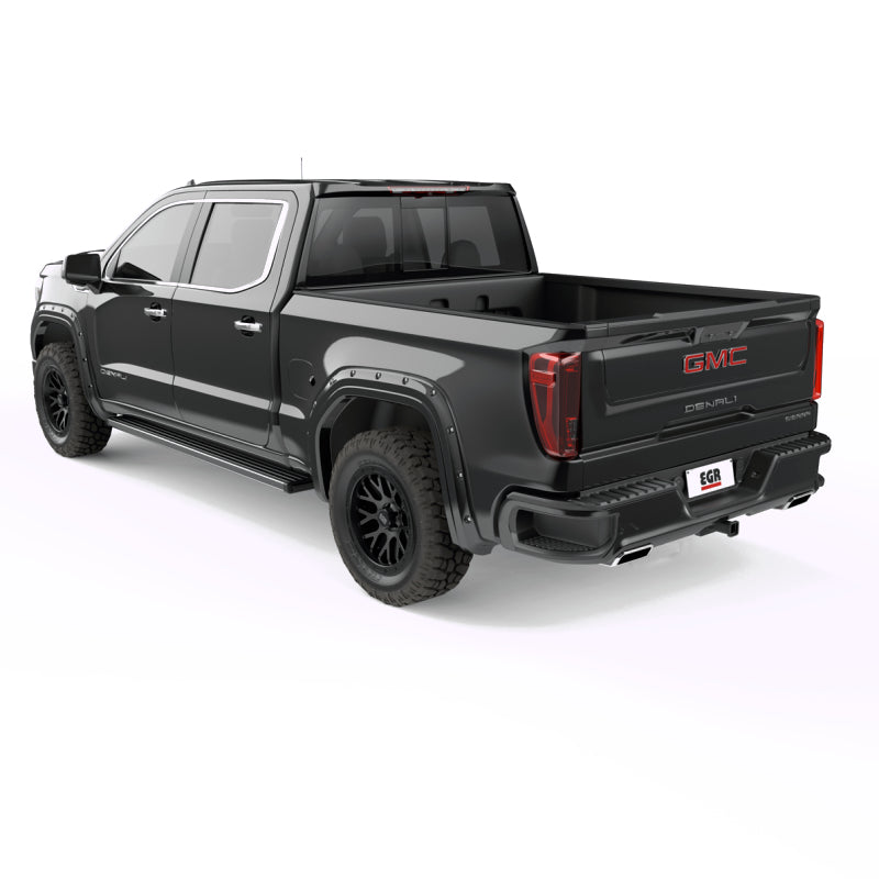 EGR 19-23 Gmc Sierra 1500 Painted To Code Traditional Bolt-On Look Fender Flares Black Set Of 4 - Mammoth Racing -