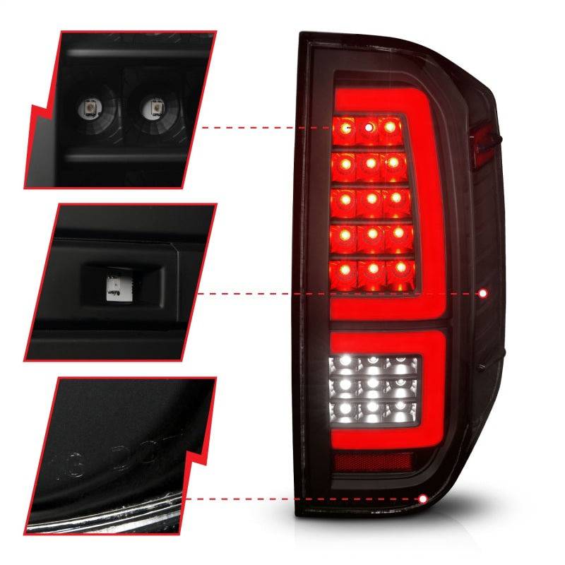 ANZO 2014-2021 Toyota Tundra LED Taillights Black Housing/Smoke Lens - My Store