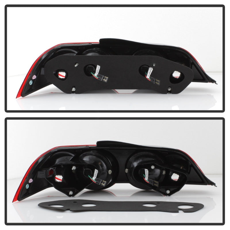 Spyder Acura RSX 02-04 LED Tail Lights Red Clear ALT-YD-ARSX02-LED-RC - Mammoth Racing -