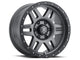 Icon Six Speed 17x8.5 6x5.5 0mm Offset 4.75in BS 108mm Bore Titanium Wheel - Mammoth Racing -