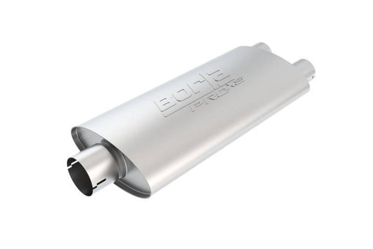 Borla Universal Center/Dual Oval 3in In/2.25in Out 19in x 4in x 9.5in Notched ProXS Muffler - Mammoth Racing -