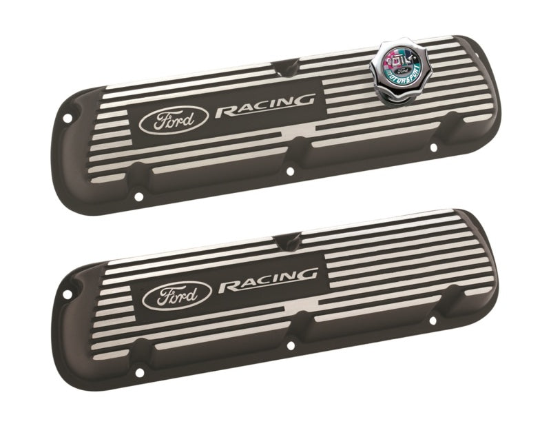 Ford Racing Black Satin Valve Covers Racing EFI - Mammoth Racing -