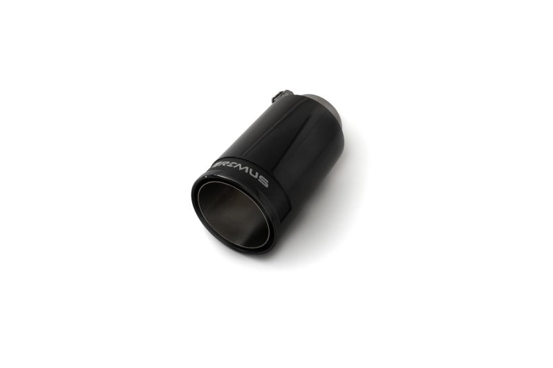 Remus Stainless Steel 98mm Black Chrome Straight w/Carbon Insert Tail Pipe (Single) - Mammoth Racing -