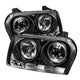 Spyder Chrysler 300 09-10 Projector Headlights LED Halo LED Blk (Not Included) PRO-YD-C309-HL-BK - Mammoth Racing -