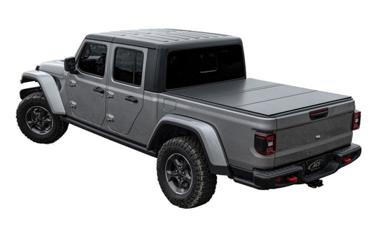 Access Lomax Tri-Fold Cover 2020 Jeep Gladiator 5ft Box (w/ Trail Rail) Black Matte - My Store