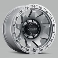Method Mr317 20x9 +18mm Offset 8x180 130.81mm CB Matte Titanium Wheel - Mammoth Racing -
