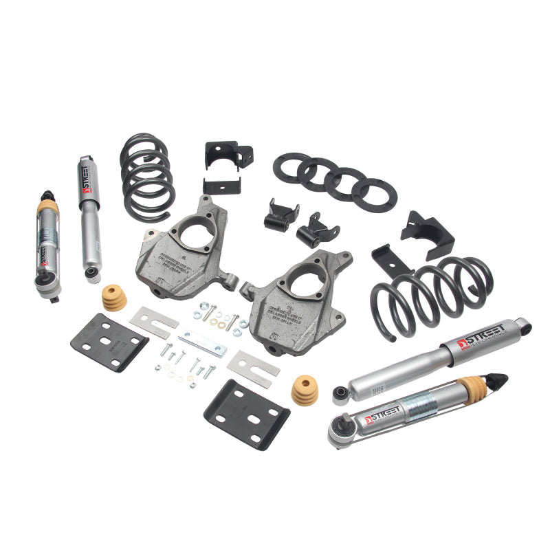 Belltech Lowering KIT 16.5-17 Chevy Silverado Crew Cab 2WD 3-4f / 7R - Mammoth Racing -