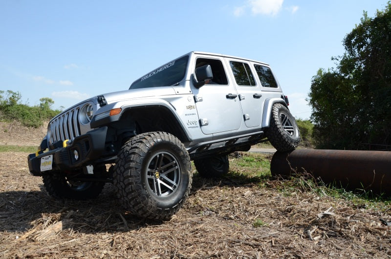 N-Fab Trail Slider Steps 18-20 Jeep Wrangler JL 4 Door SUV - SRW - Textured Black - Mammoth Racing -