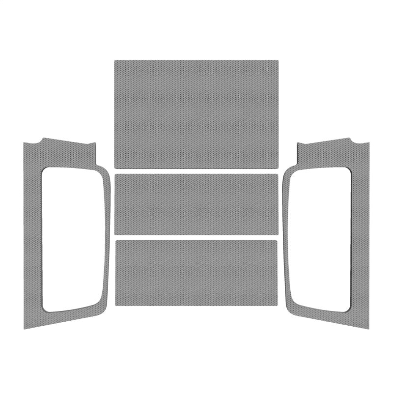 DEI 04-06 Jeep Wrangler LJ Unliminted Leather Look Headliner Complete Kit - Gray - Mammoth Racing -