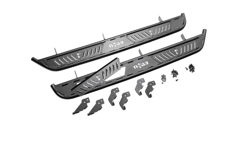 N-FAB 2021 Ford Bronco 4 Door Roan Running Boards - Textured Black - Mammoth Racing -