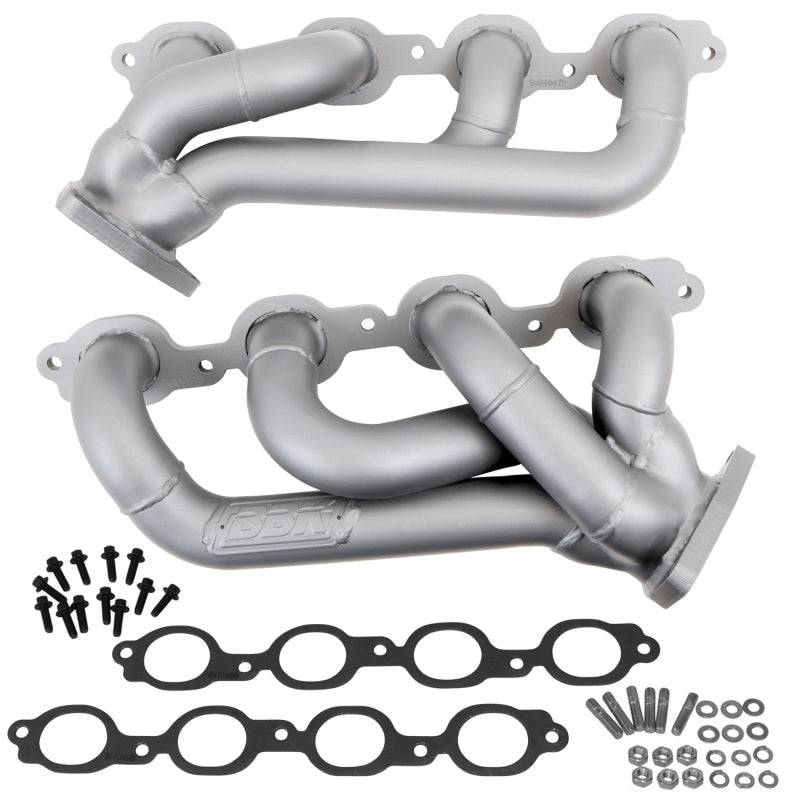 BBK 14-18 GM Truck 5.3/6.2 1 3/4in Shorty Tuned Length Headers - Titanium Ceramic - Mammoth Racing -