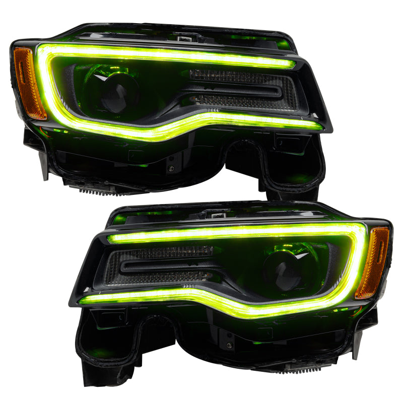 Oracle 14-21 Jeep Grand Cherokee Dynamic Headlight DRL Upgrade Kit - ColorSHIFT - Dynamic - Mammoth Racing -