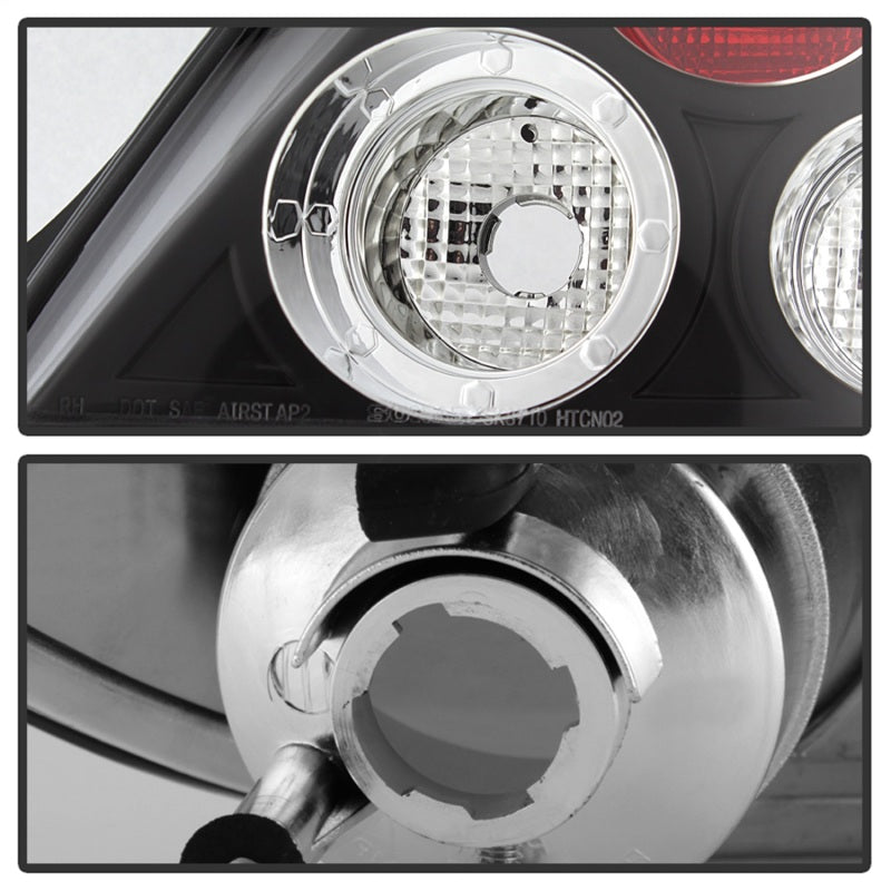 Spyder Hyundai Tiburon 03-05 Euro Style Tail Lights Black ALT-YD-HYT03-BK - Mammoth Racing -