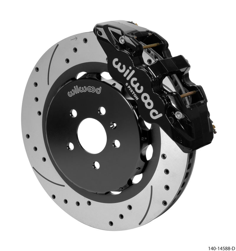 Wilwood Aero6 Front Kit 15.00in BBK - 08-12 Audi A4/a5/s5 - Drilled & Slotted Rotor - My Store