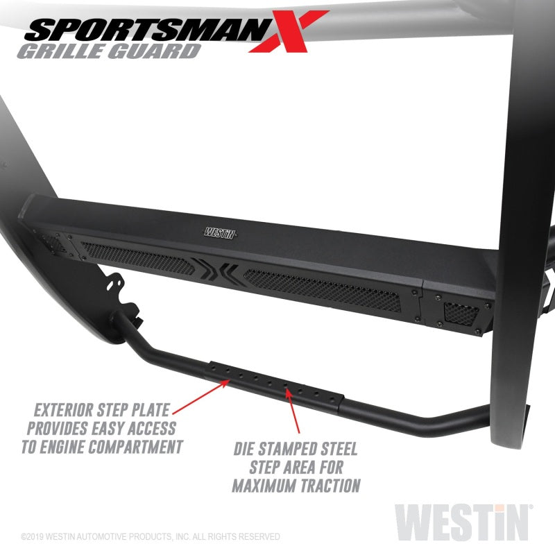 Westin 19-21 Ram 1500 Sportsman X Grille Guard - Textured Black (Excluding Classic & Rebel) - Mammoth Racing -
