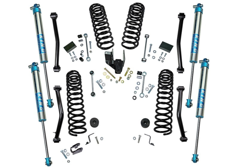 Superlift 18-20 Jeep Wrangler JL Unlimited - 4in Dual Rate Coil Lift Kit w/ King 2.0 Shocks - Mammoth Racing -