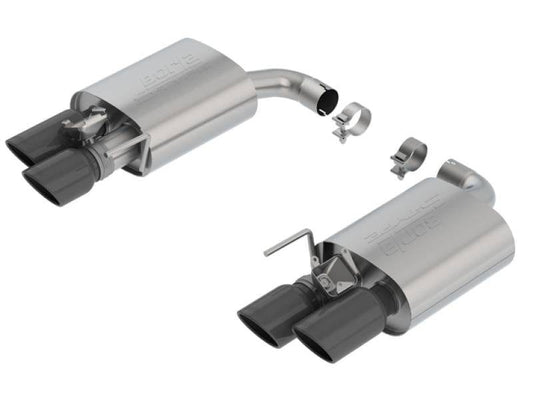 Borla 18-19 Ford Mustang GT 5.0L AT/MT 2.5in S-Type Axle Back Exhaust w/ Valves - Black Chrome Tips - Mammoth Racing -