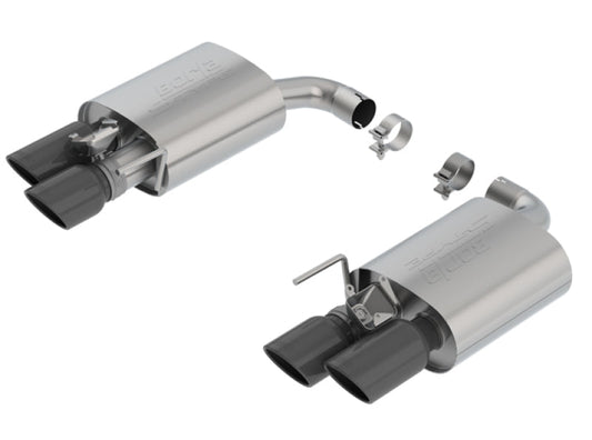 Borla 18-19 Ford Mustang GT 5.0L AT/MT 2.5in S-Type Axle Back Exhaust w/ Valves - Black Chrome Tips - My Store