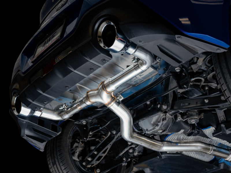 AWE Subaru BRZ/ Toyota GR86/ Toyota 86 Track Edition Cat-Back Exhaust- Chrome Silver Tips - Mammoth Racing -