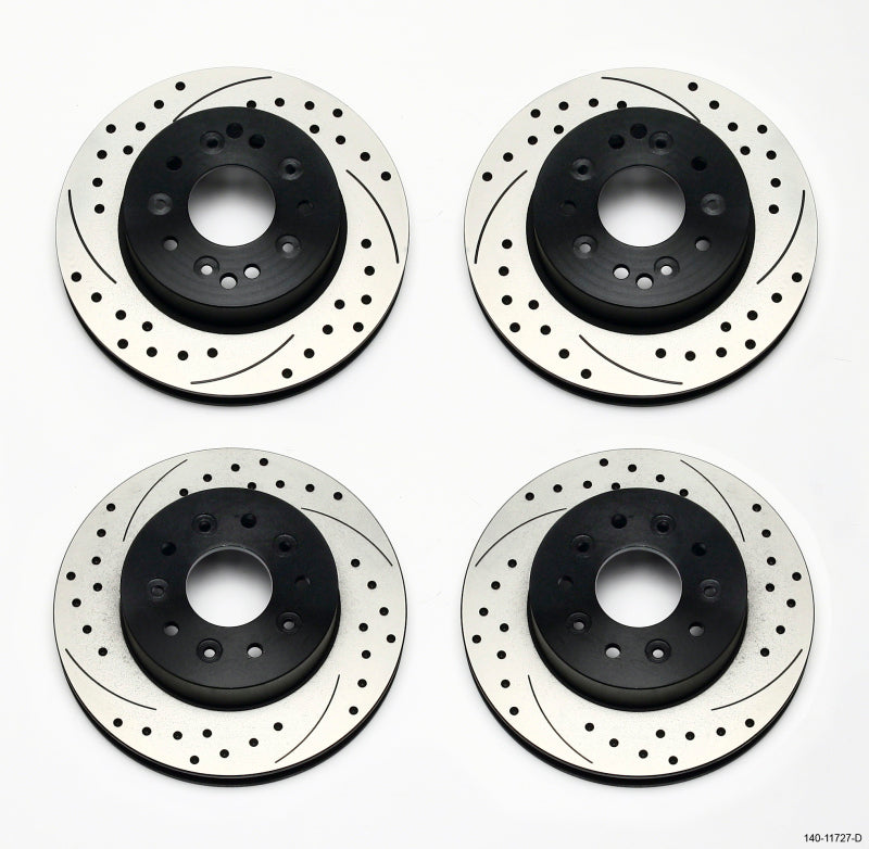 Wilwood Rotor Kit Front/Rear-Drilled 65-82 Corvette C2/c3 (1Pc Rotors) - Mammoth Racing -