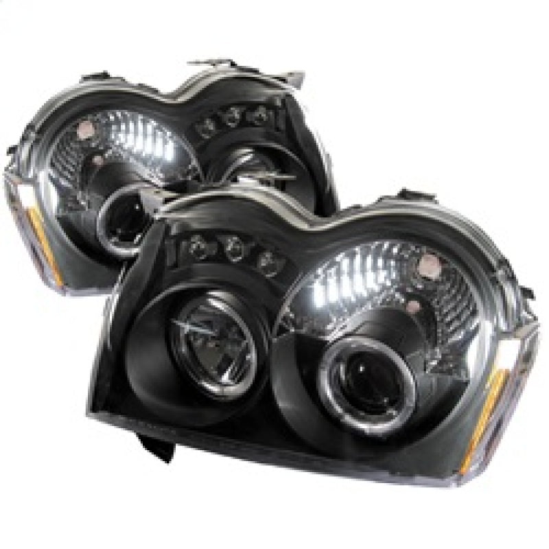 Spyder Jeep Grand Cherokee 05-07 Projector Headlights LED Halo LED Blk Low 9006 PRO-YD-JGC05-HL-BK - Mammoth Racing -